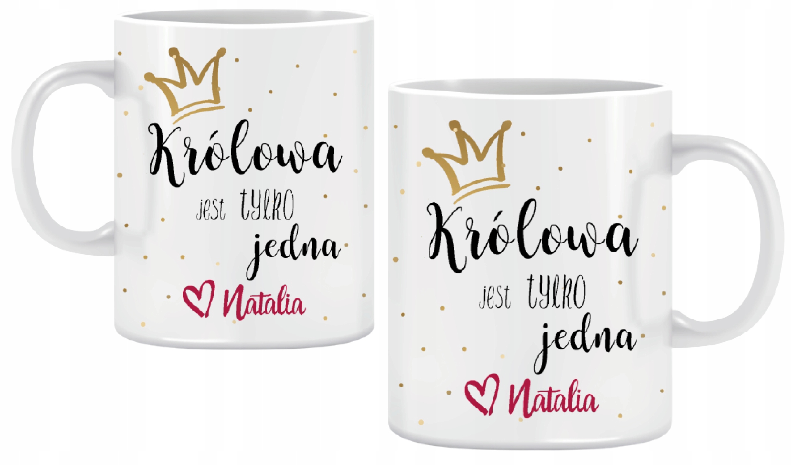 

Kubek Królowa jest tylko jedna, prezent + Imię