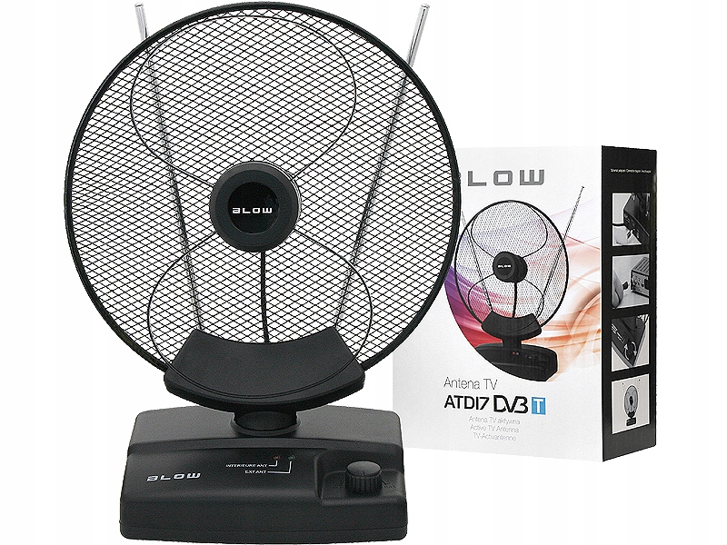 Mocna Antena Aktywna Pokojowa Tv Telewizji Naziemnej Fhd 4K Lte DVB-T2 MUX8