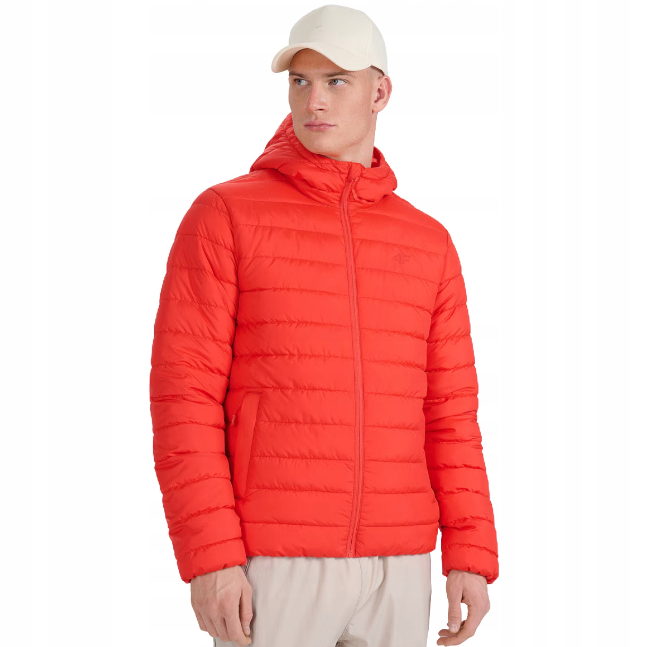 Pánská bunda 4F M598 červená 4FWAW25TDJAM598 62S Velikost 2XL