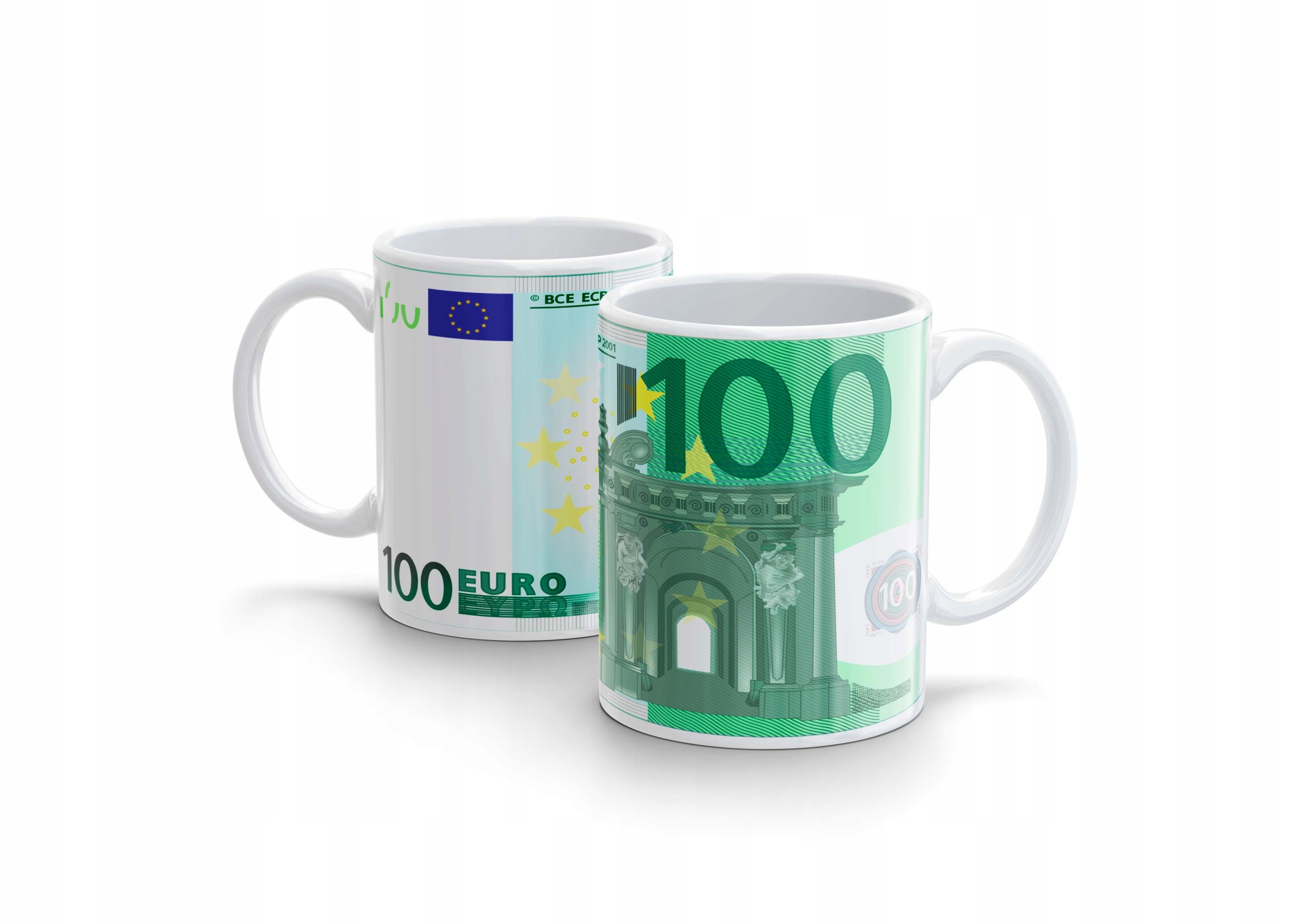 

Kubek Dolary Złotówki Euro Pieniądze 100 Euro