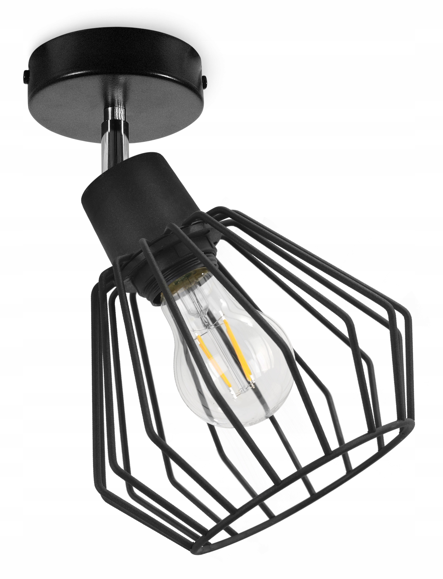 Nástěnná Lampa Kovová Drátěnka Led
