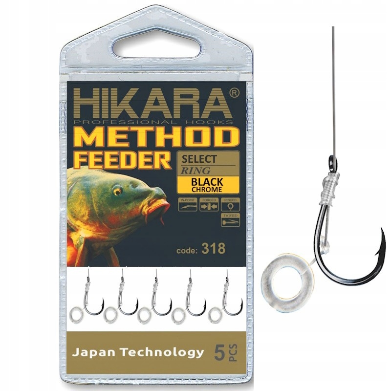 Przypon Method Feeder Traper Hikara Select Z Gumką 10cm Nr 6 0.24mm Żyłka