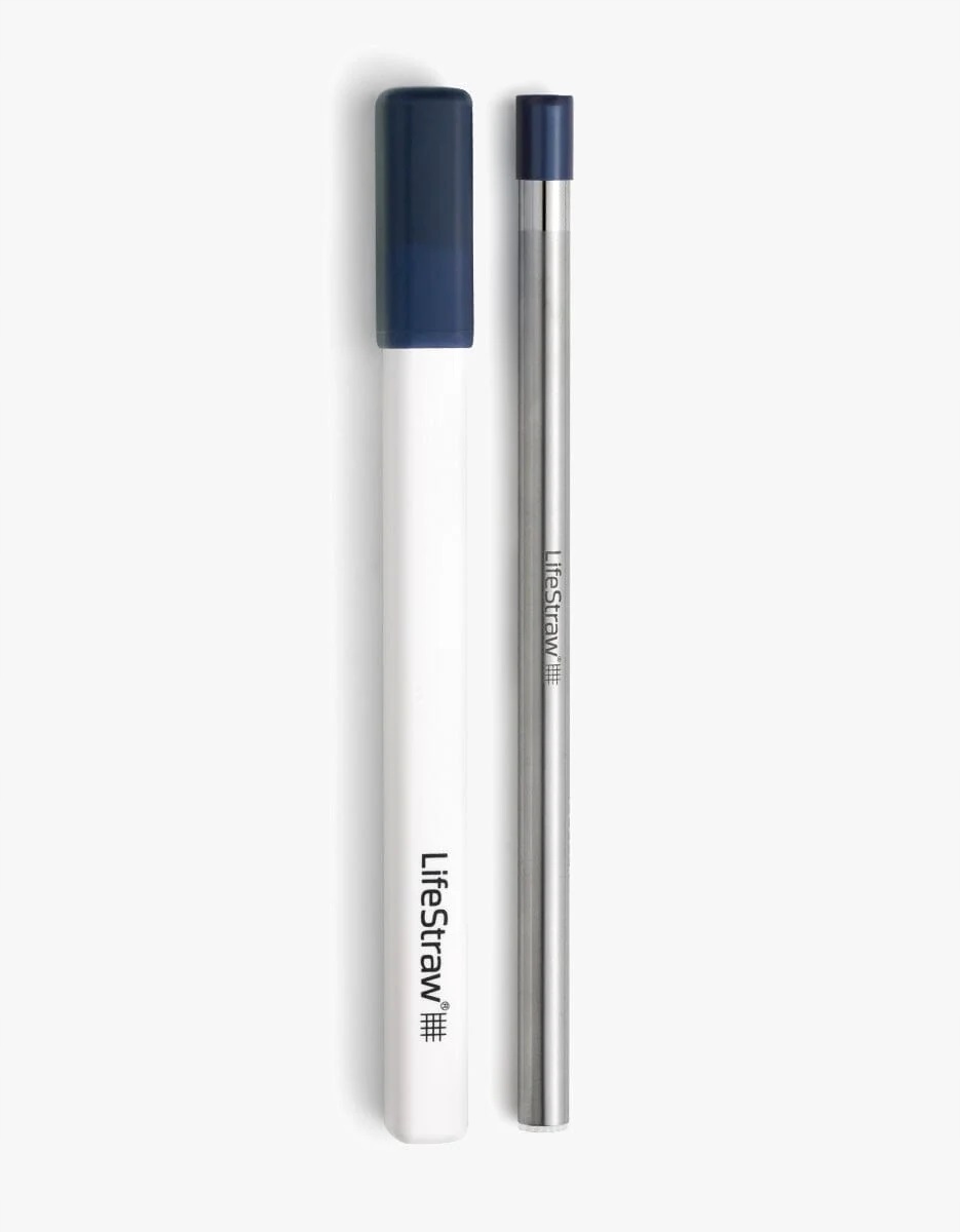 LifeStraw Sip stalowa słomka turystyczny filtr do wody 1000l Midnight Blue