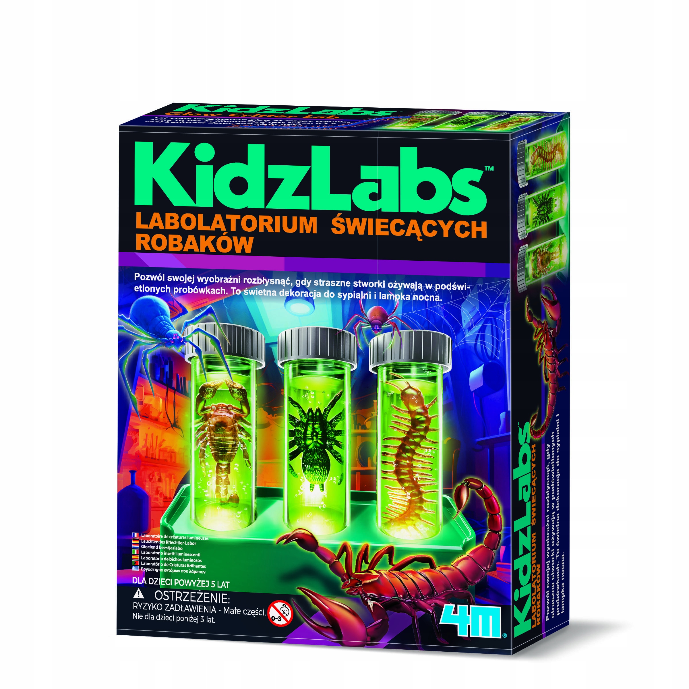 KidzLabs Labolatorium Świecących Stworków 4M