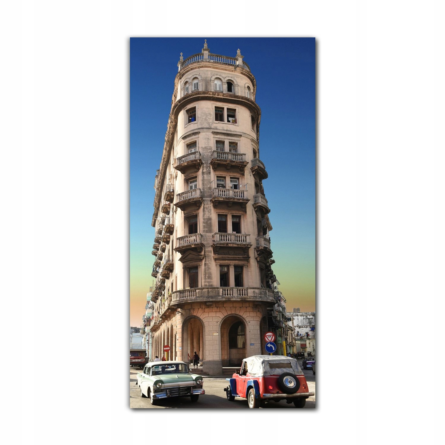 

Foto-obraz na szkle do kuchni 70x140 Tramwaj Kuba