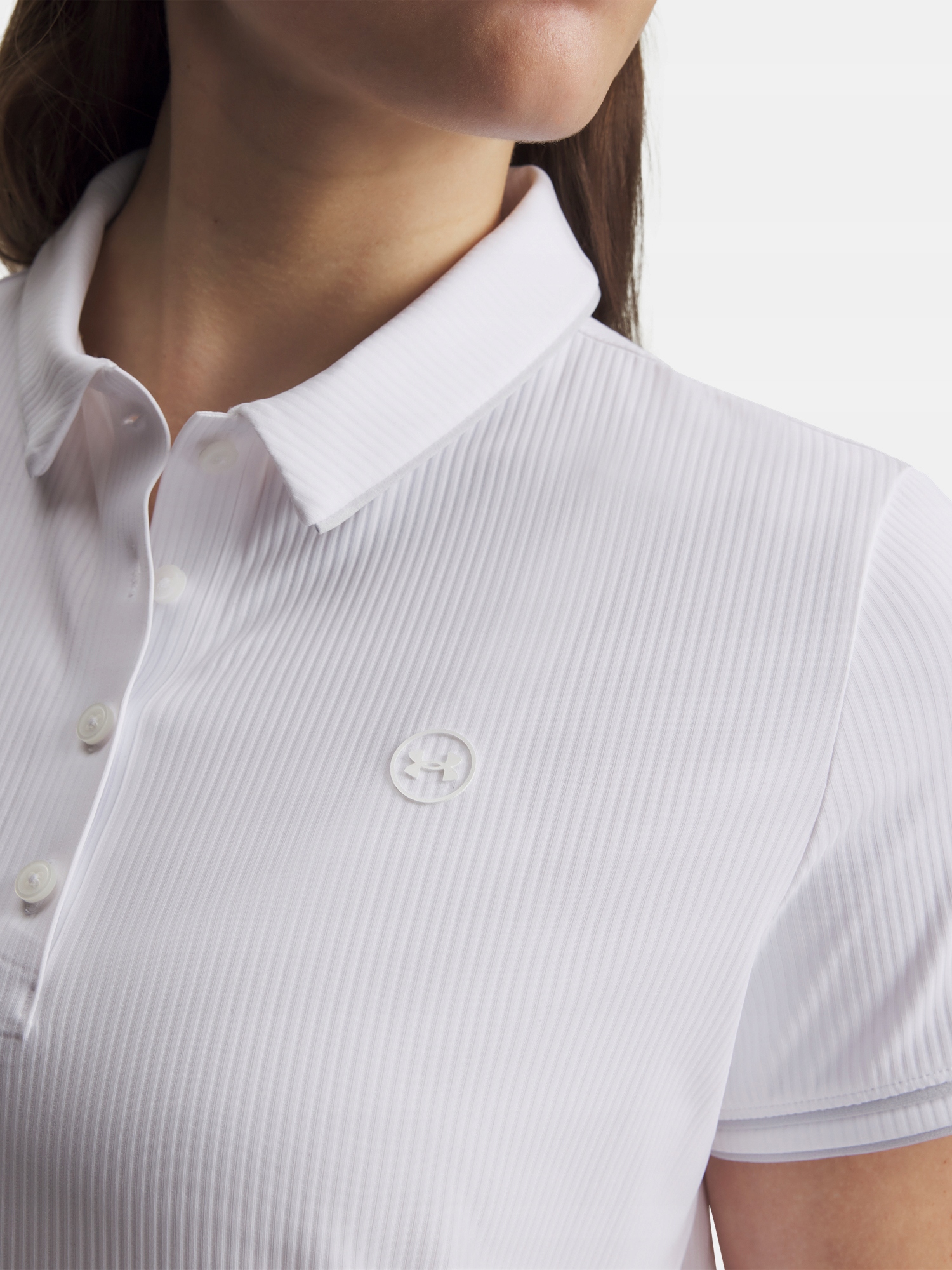 Under Armour Dámské tričko Under Armour Ua Drive Chill Ss Polo-WHT