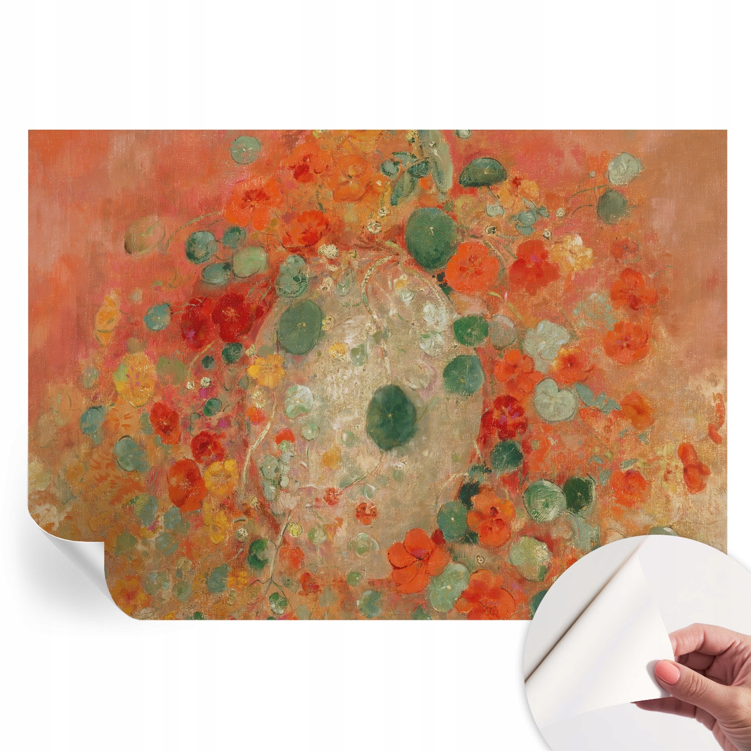 Samolepiaca tapeta na stenu Premium Abstraktné kvety 312x219 cm