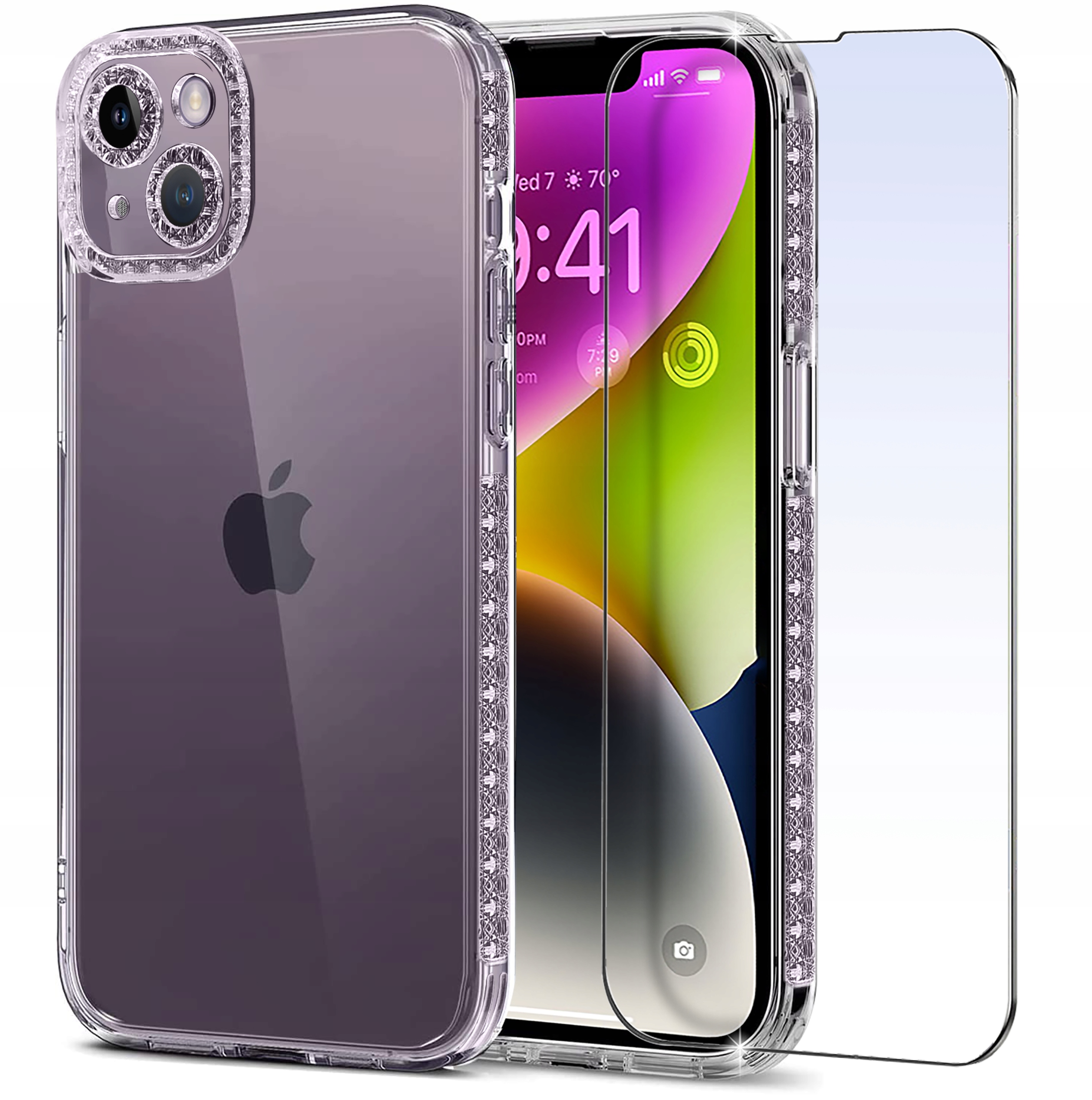 

Etui do iPhone 14 Plus Diamond Case Szkło 9H