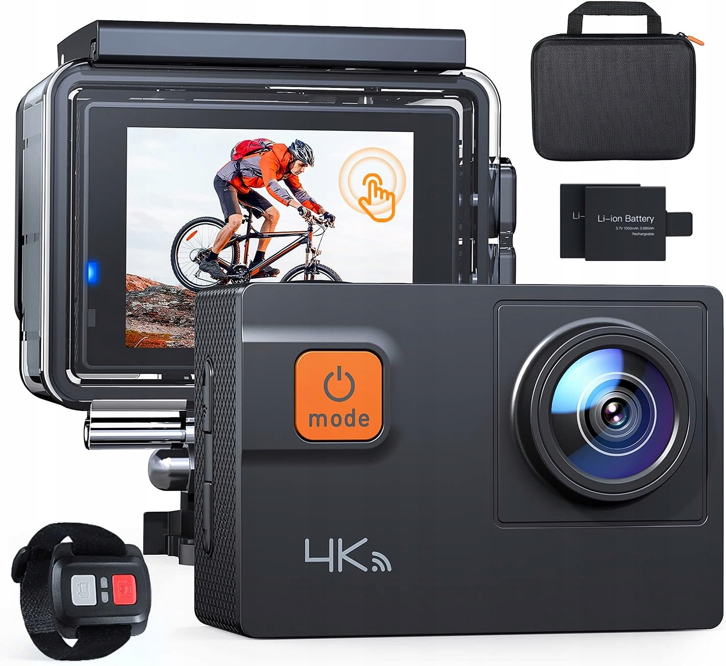 Sportovní Kamera Apeman A87 4K Ultra 20MP Wifi Voděodolnost 40M 60FPS Eis