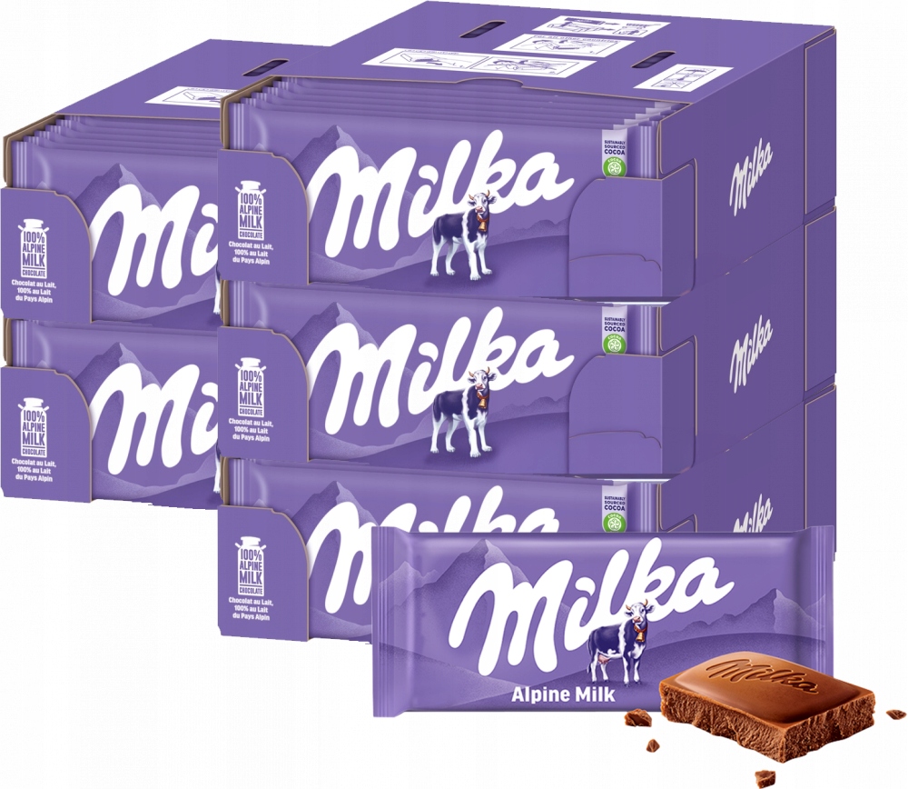 Milka Czekolada mleczna Alpine Milk 90 g x120