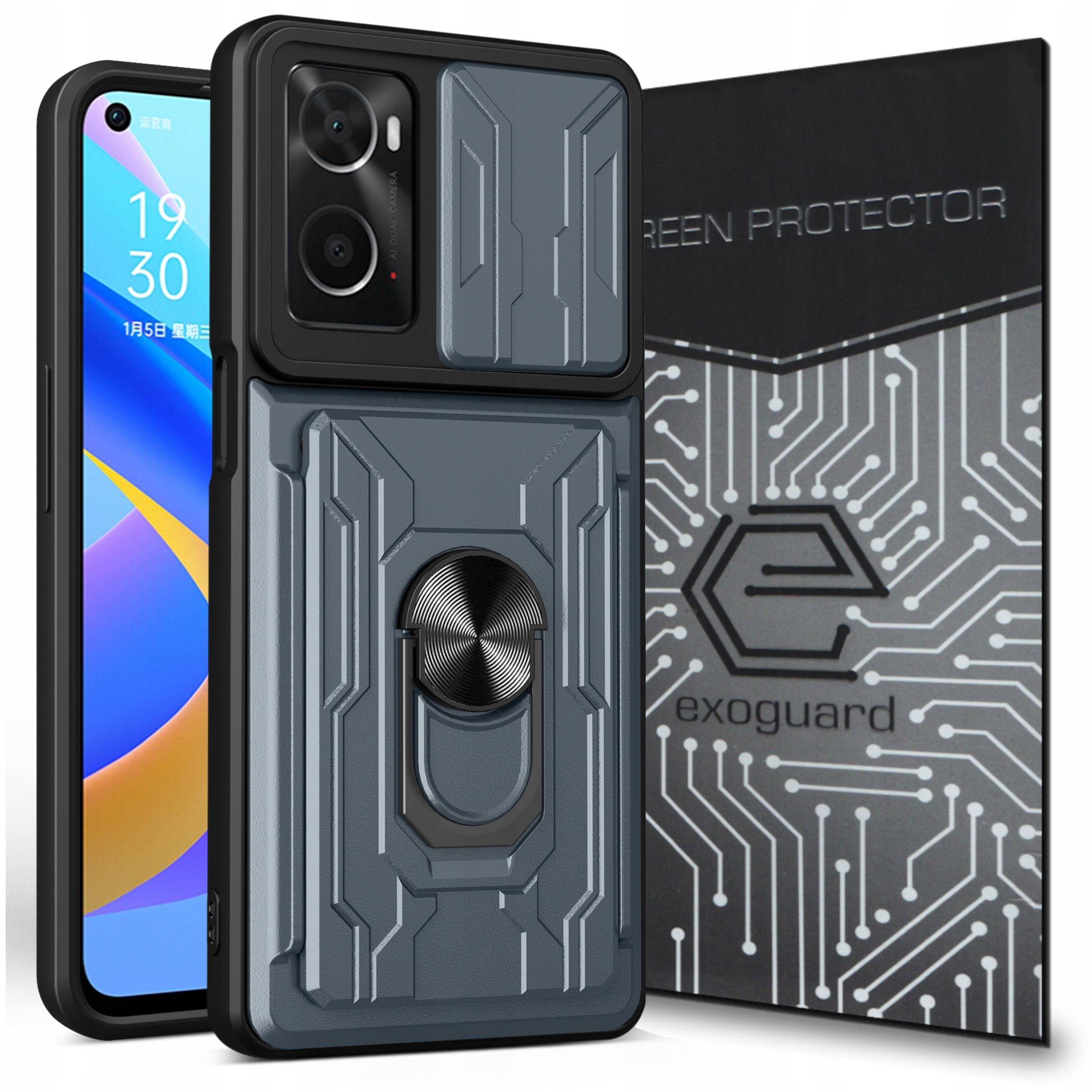 

Etui Pancerne+szkło do Oppo A96 (4G) Realme 9i