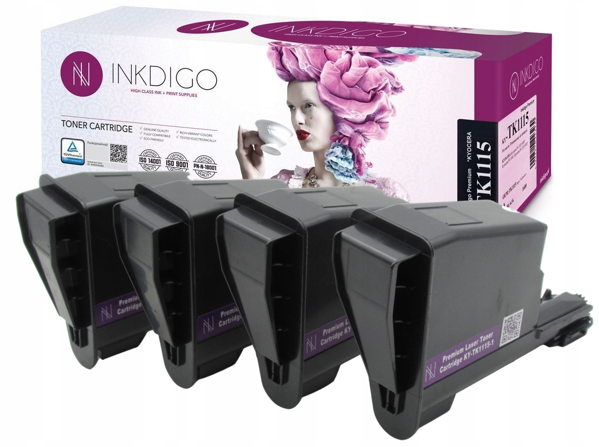 4x Náhrada TN1115 pro Kyocera Fs 1041 1220 1320