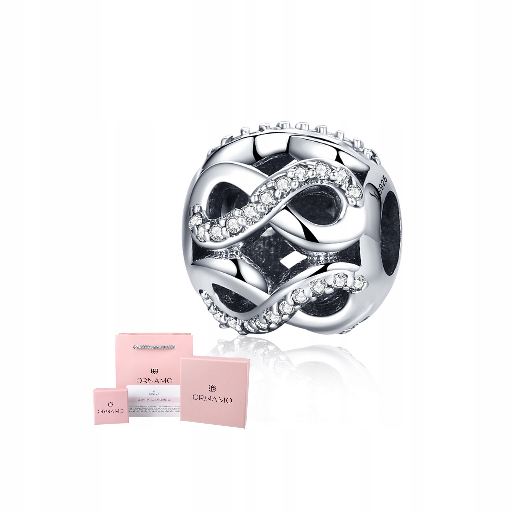 

Charms Ornamo Kulka Nieskończoności do Pandora 925
