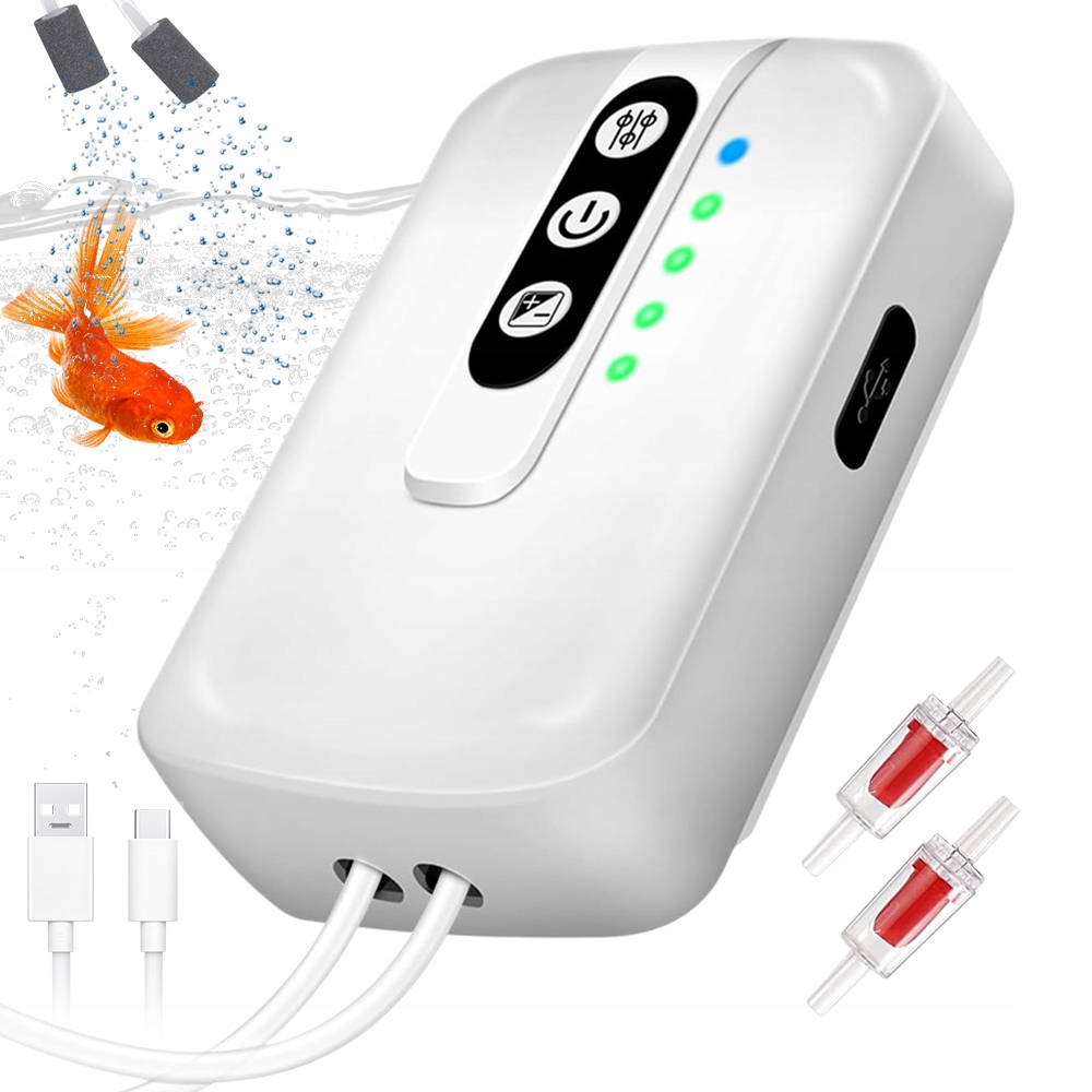 Levně Vzduchová Pumpa Pro Akvárium, Okysličovač, Kyslíková Pumpa S 2 Režimy Provozu