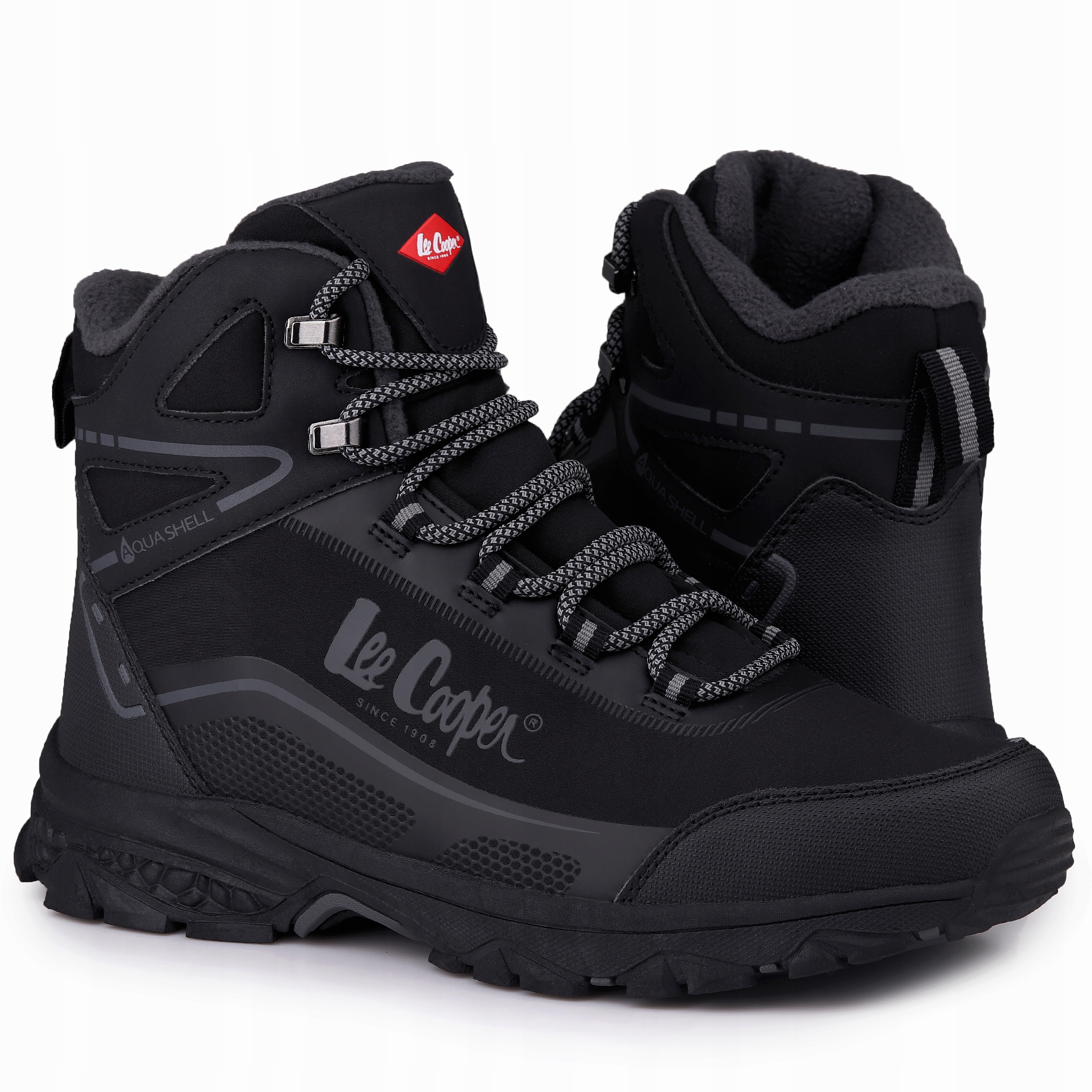 Pánské trekové boty Lee Cooper černé zateplené LCJ-23-01-2017M