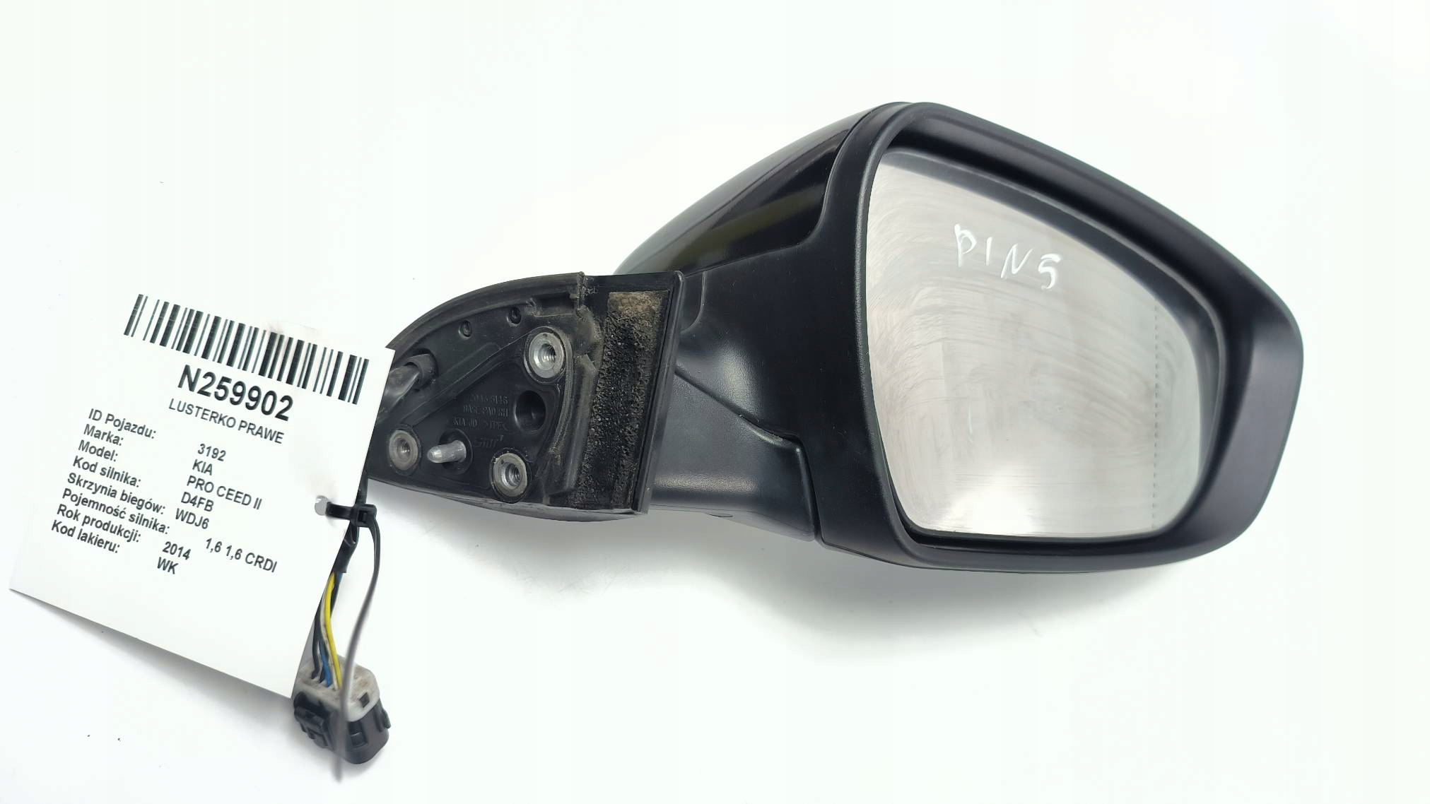 mirror right EU WK 20435146 KIA PRO CEED II 5 PIN