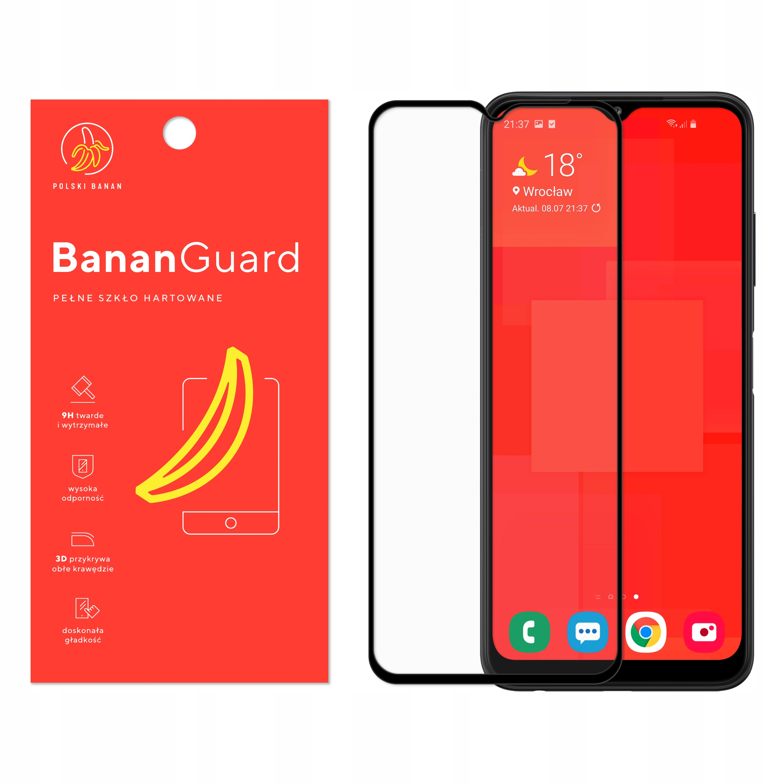 

Szkło Hartowane 3D Polski Banan do Samsung A22 5G