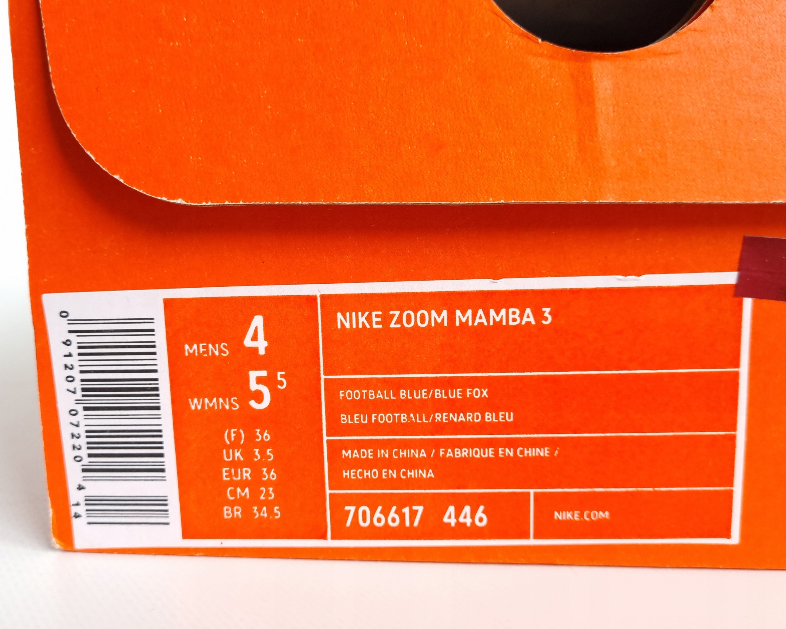 NIKE ZOOM MAMBA 3 RUNNING SPIKES KOLCE LEKKOATLETYCZNE 36 Stan opakowania oryginalne