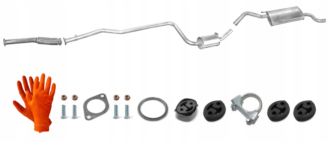 Ford Fiesta Courier 1.3 44 kW (1998-9/2003) Výfukový Systém