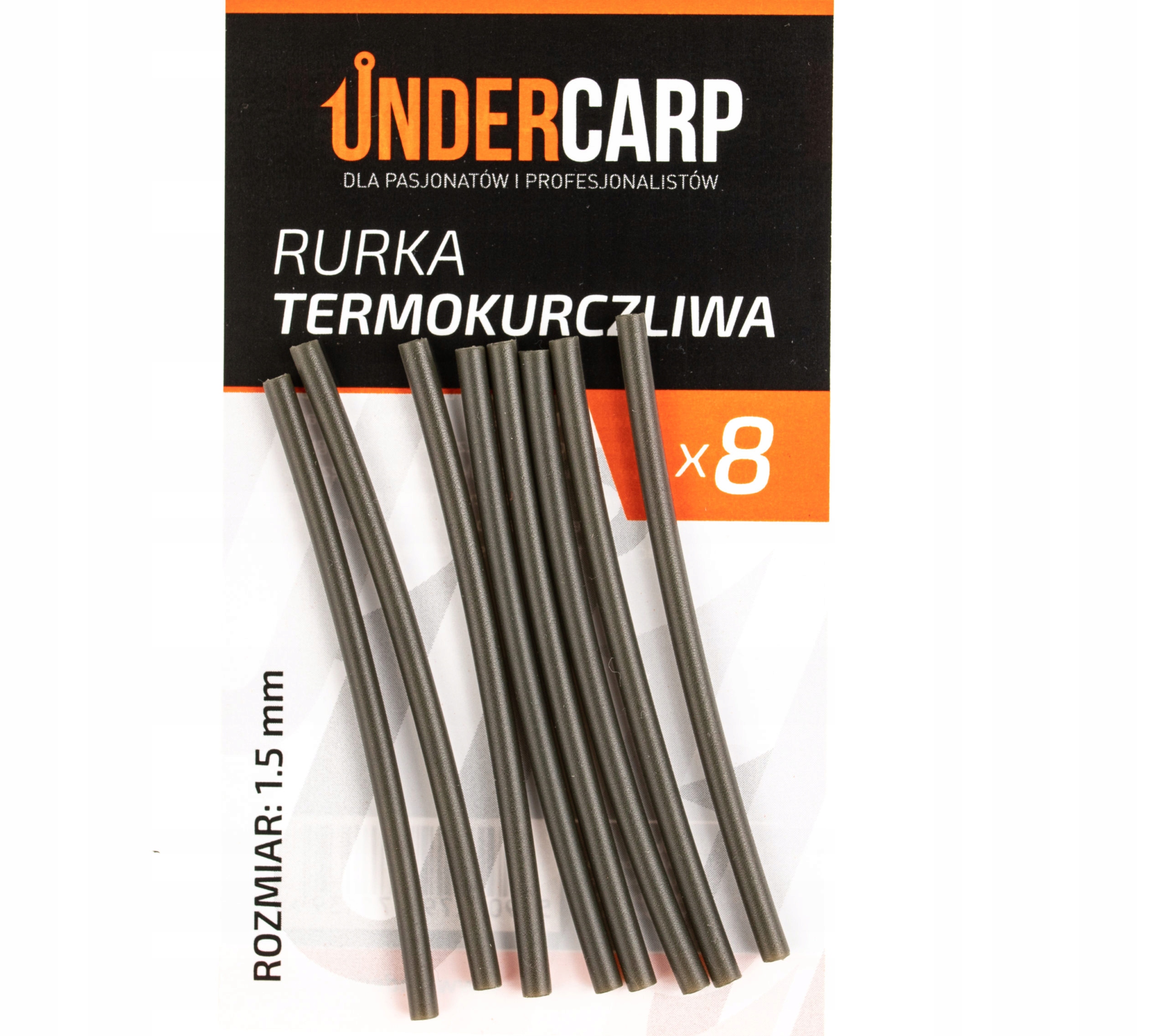 UnderCarp Rurka termokurczliwa zielona 1,5 mm