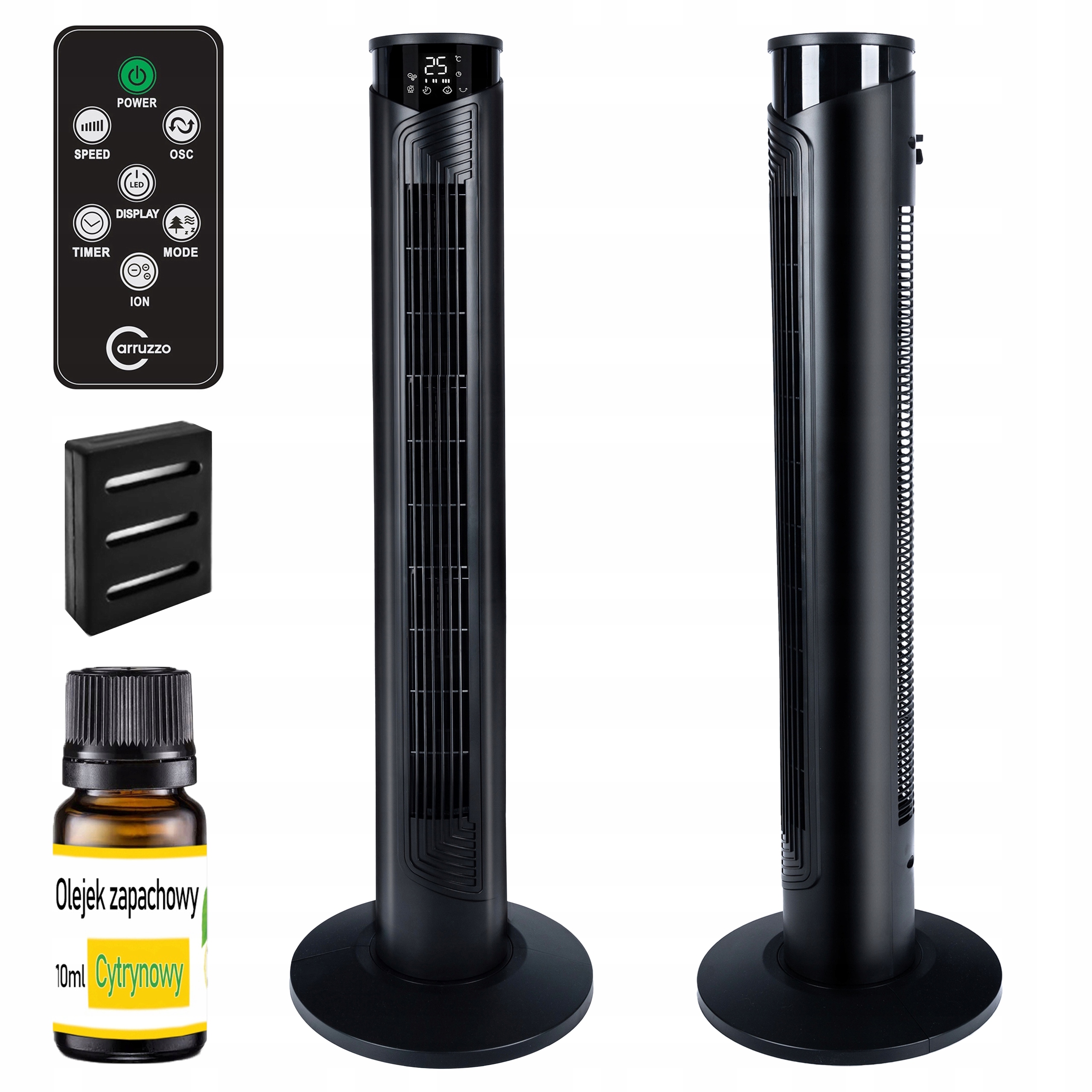 Stojanový sloupový ventilátor s dálkovým ovládáním, podlahový ventilátor, ionizace Aroma