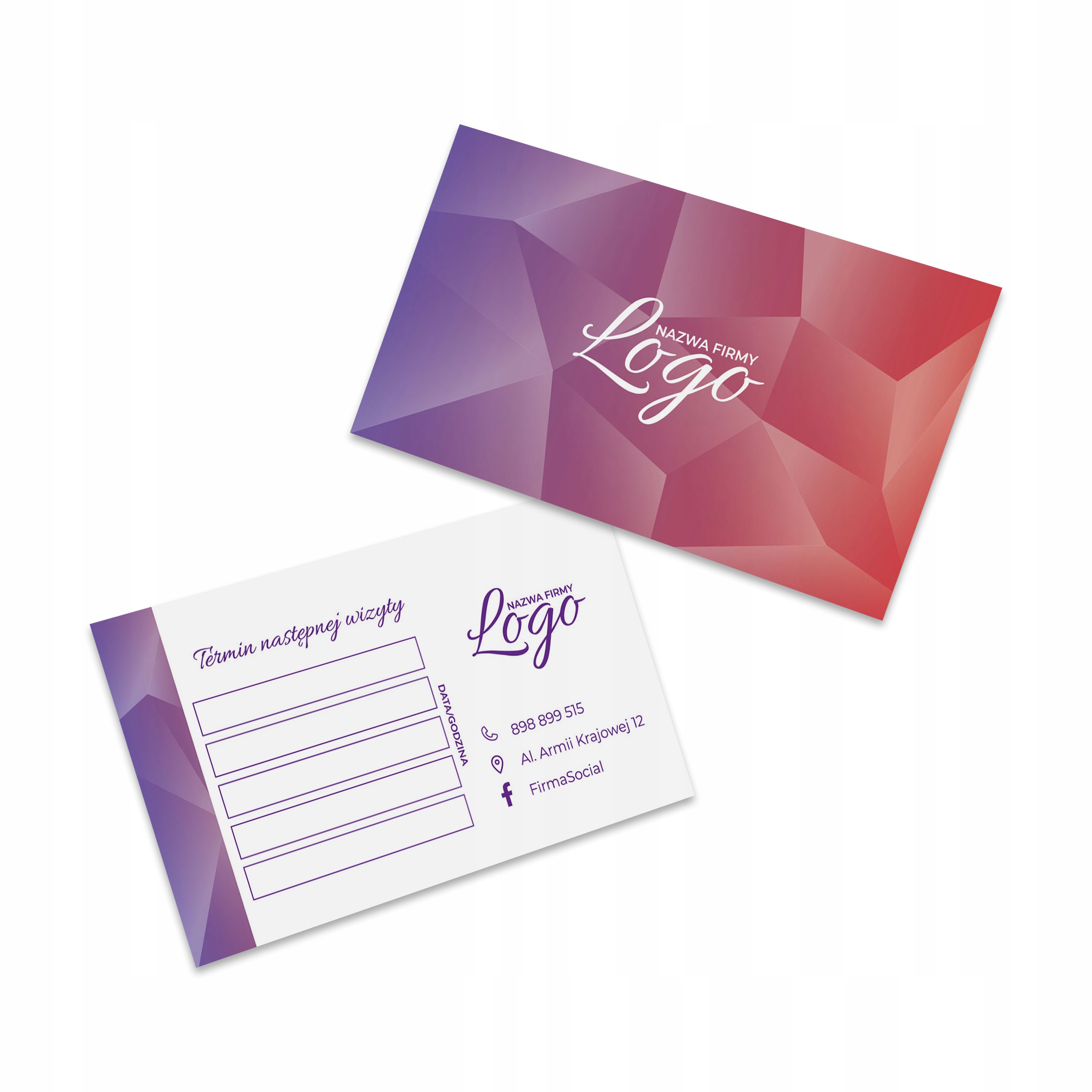 

Karta Karty Termin Wizyty Terminarz 120szt