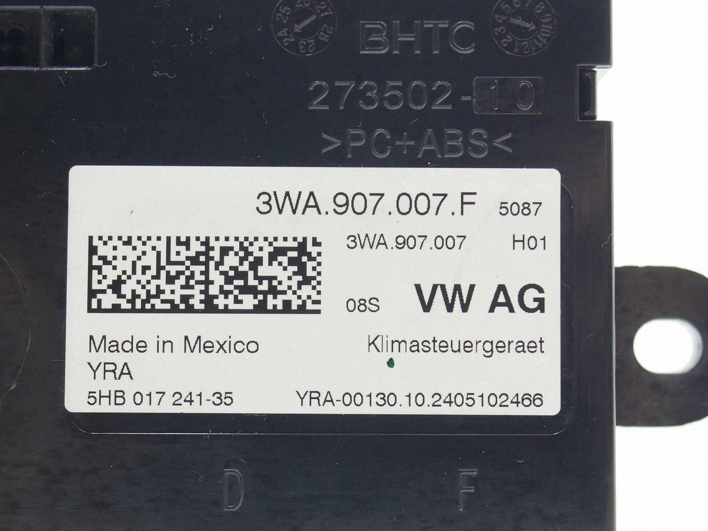 module unité de commande électronique uce déshumidificateur d'air conditionné alimentation d'air CUPRA FORMENTOR 3WA907007F