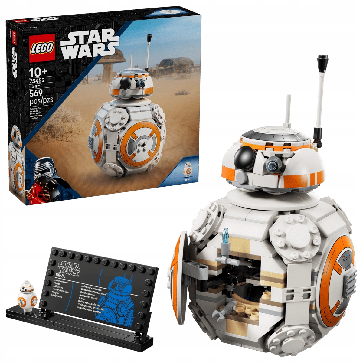 Lego 75452 Star Wars Astromechanický pohyblivý droid BB-8 Hvězdné války
