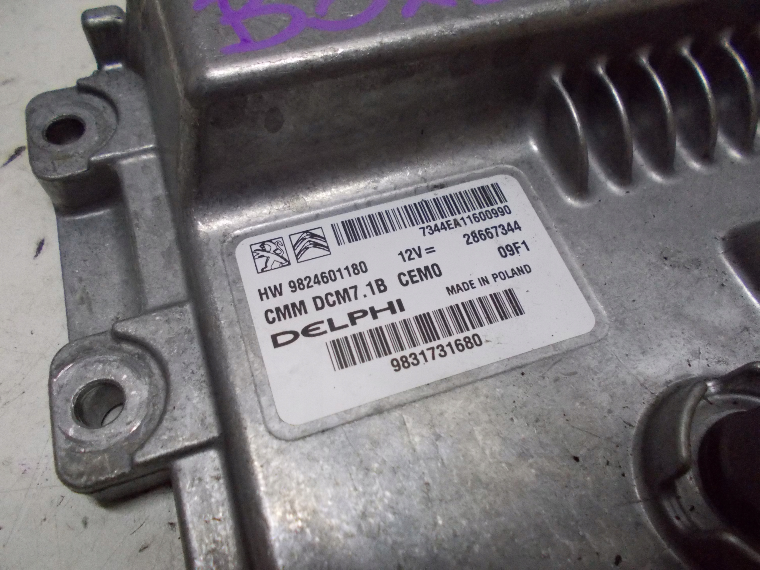 BOXER JUMPER DUCATO 21R computer control unit of the engine 28667344