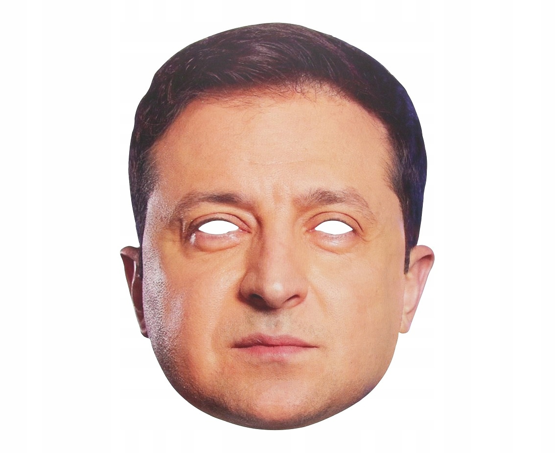 

Maska Papierowa Wołodymyr Załenski Zełenski