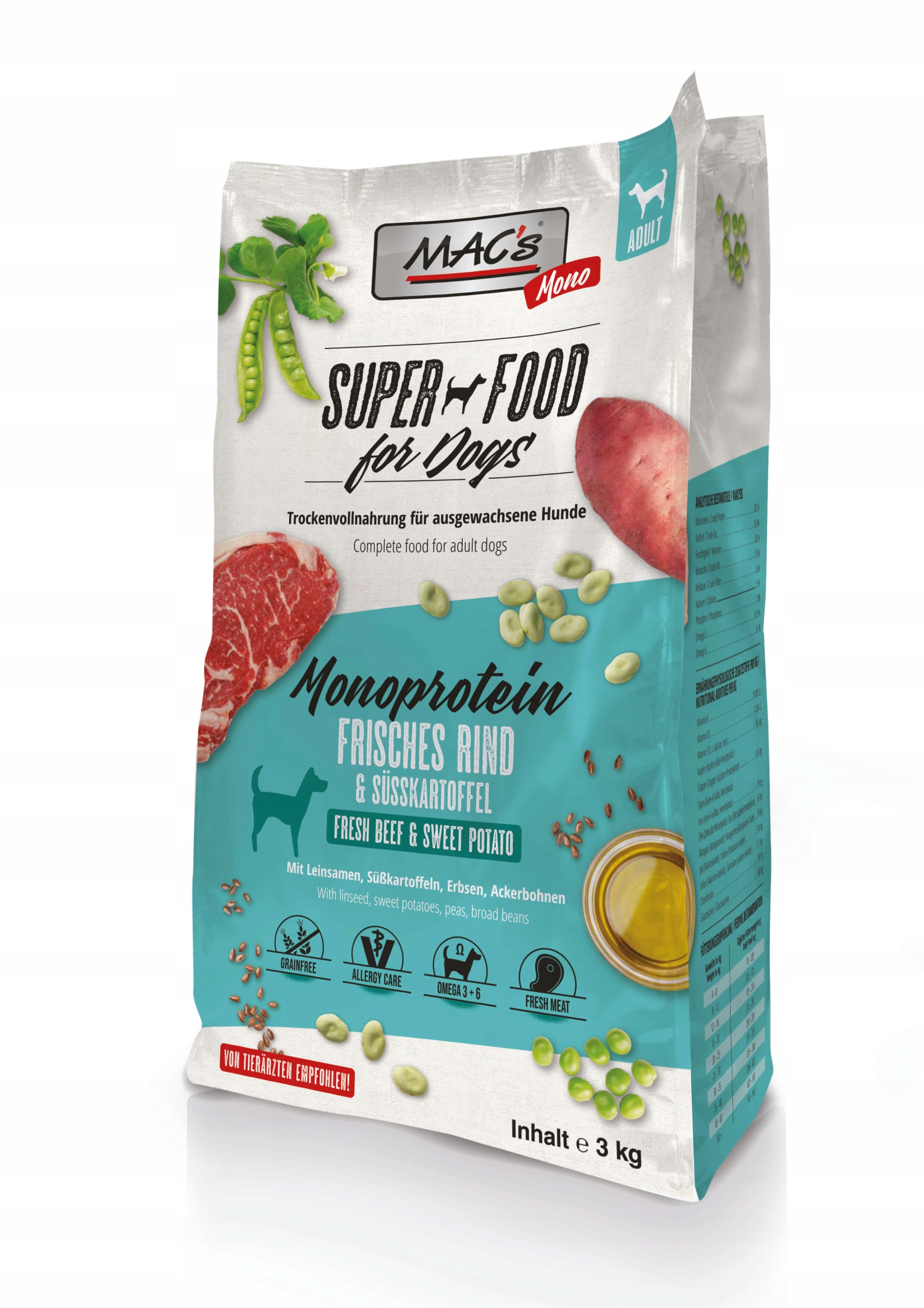 MAC's Pes Monoprotein Hovězí maso 3 kg