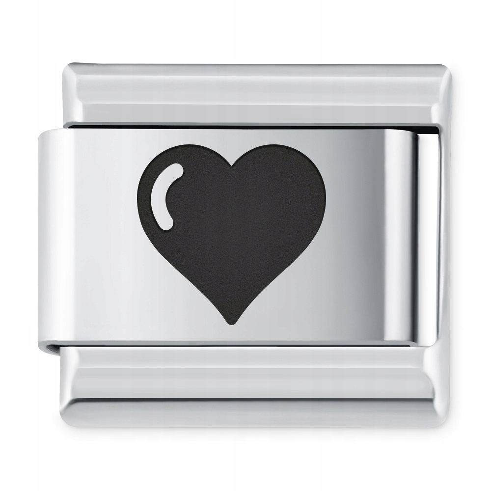 

Italian Charms Symbole Miłosne Serce Grawer