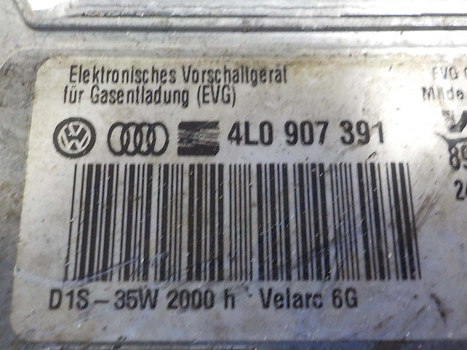 VW PASSAT B6 control unit XENON 4L0907391 89034934