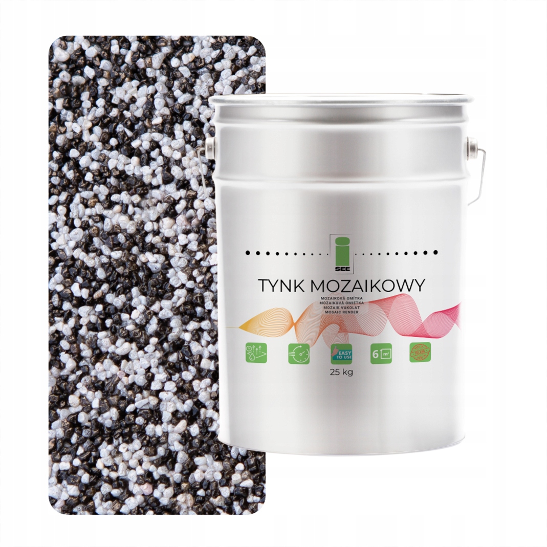 Mozaiková Omietka Šedá Tmavá Marmolit Klasa 1 Mozaika 25 Kg Výrobca