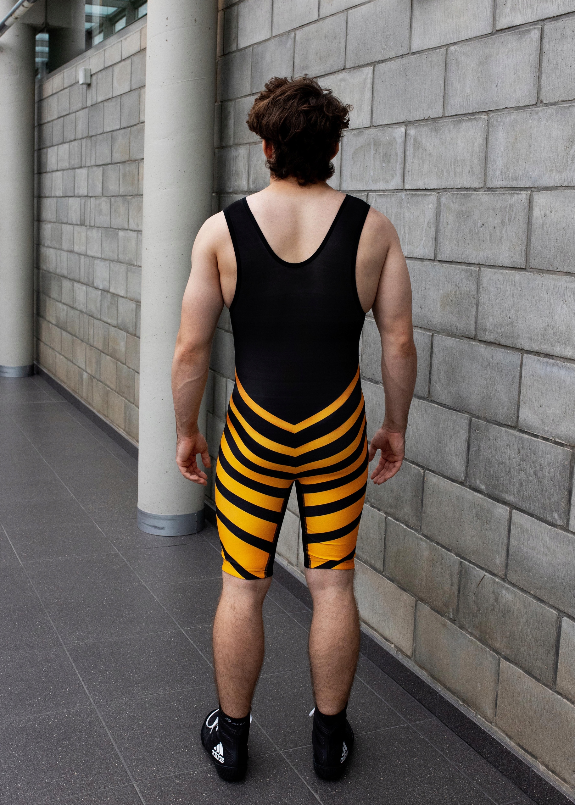 Kostium zapaśniczy COMBAT SPORT Sting męski - czarno/pomarańczowy XS Marka inna