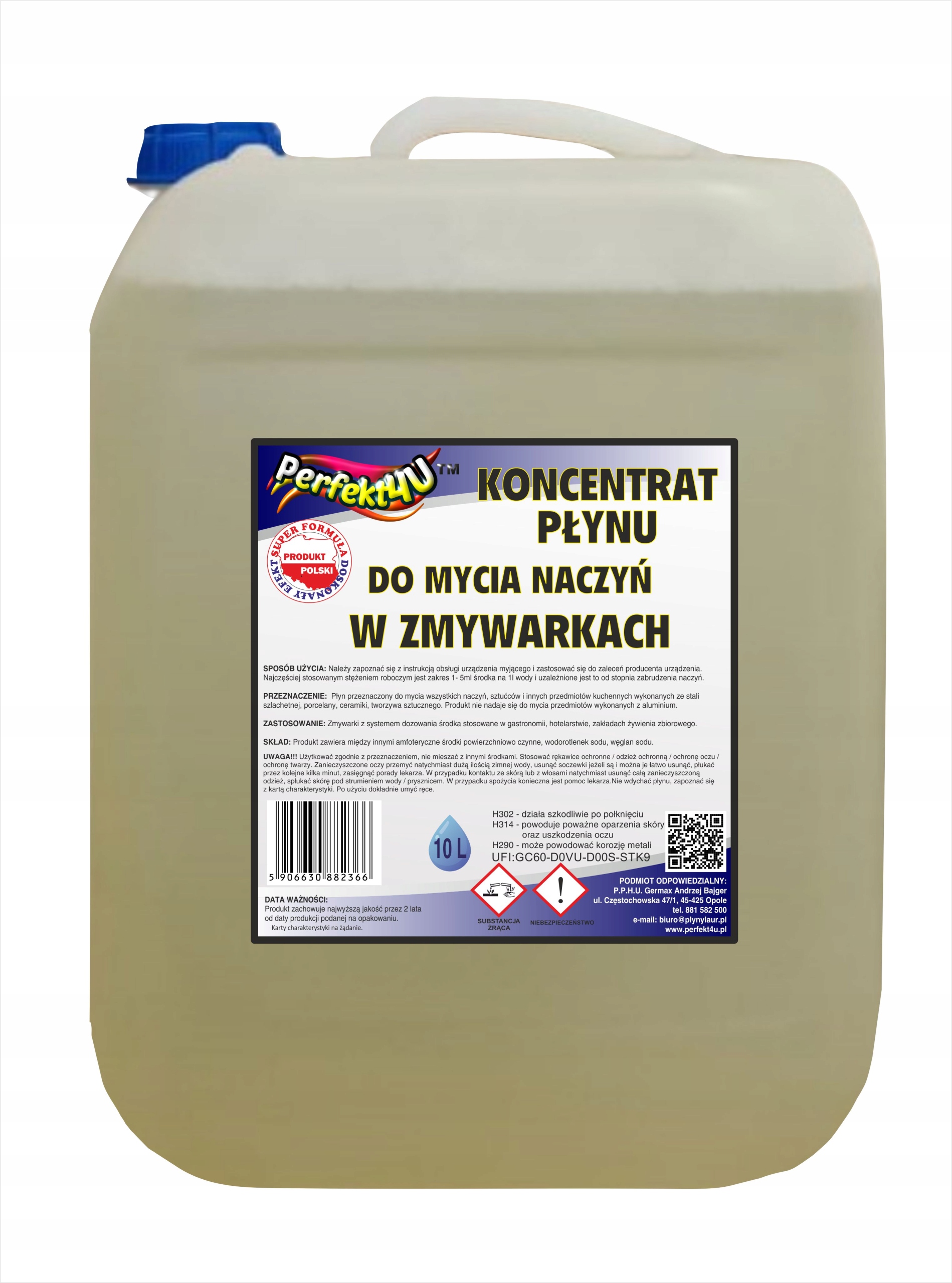 Levně Premium Tekutina Na Mytí Nádobí V Myčkách Nádobí (HoReCa) (OP.10L) Od Perfekt4u