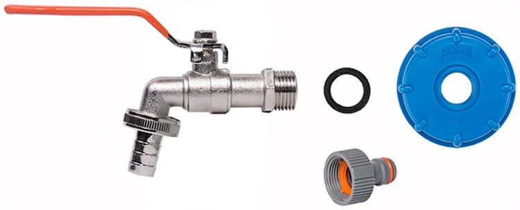 ZAWÓR CZERPALNY KRAN DO ZBIORNIKA IBC MAUZER 1000 Kod producenta IBCS60-KK04123413Z