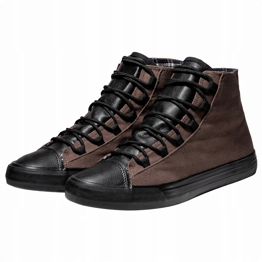 

Buty męskie sneakersy trampki brązowe T378 41