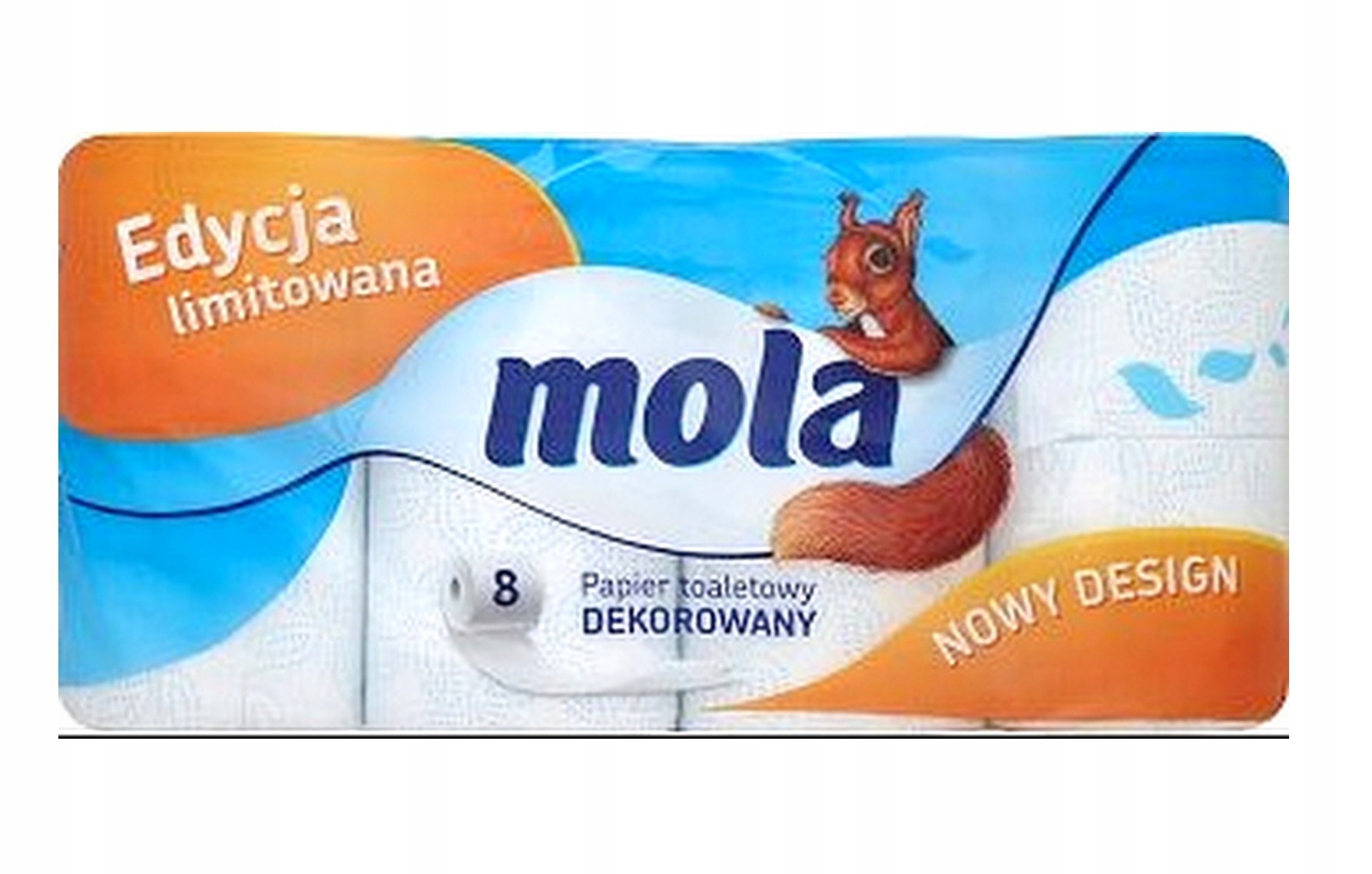 

Papier toaletowy Mola dekorowana niebieski 8 rolek