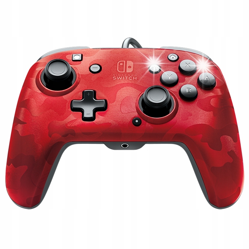 Pad przewodowy do konsoli Nintendo Switch czerwony