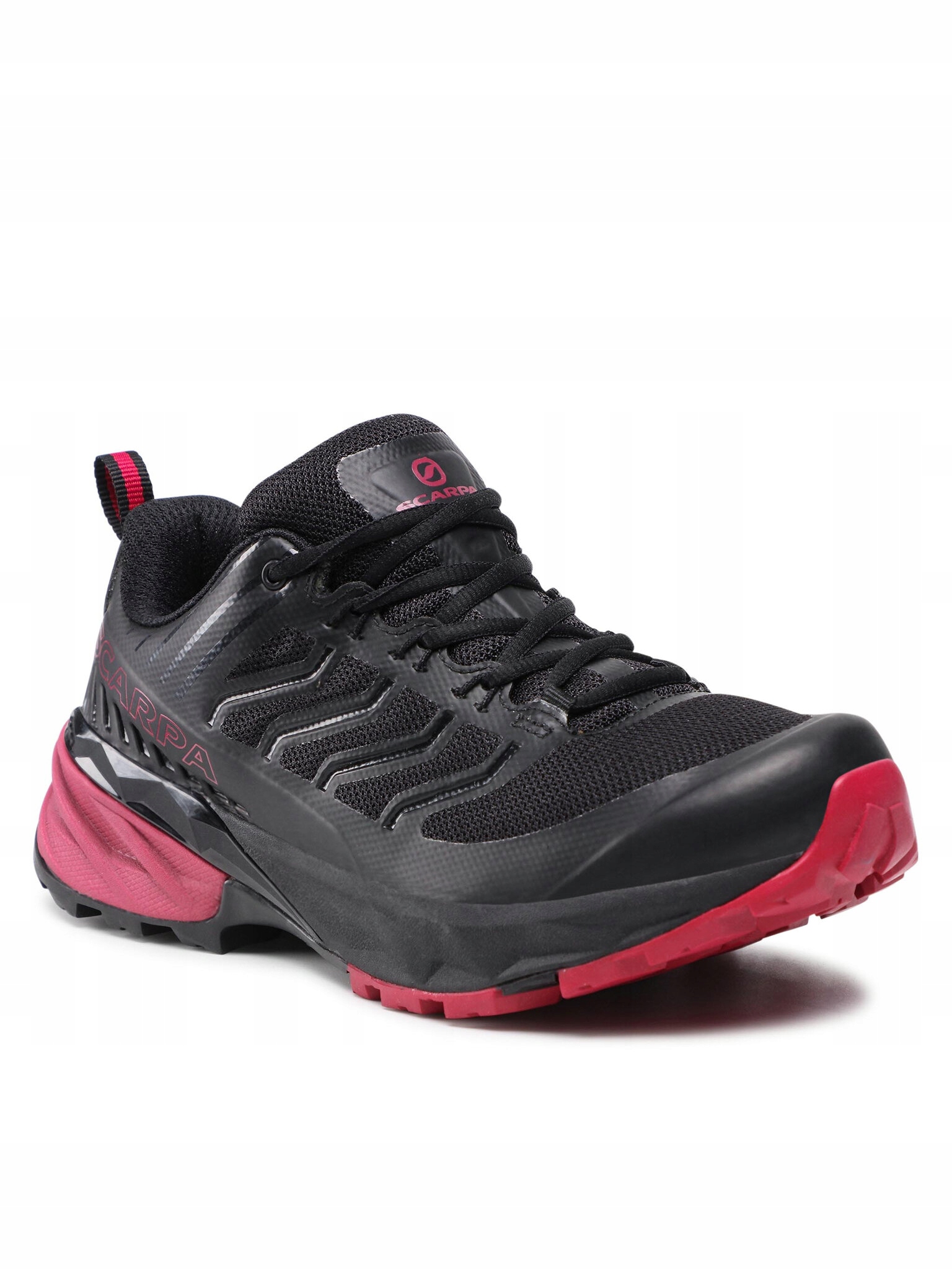 Scarpa Dámské běžecko-trekové boty Rush Wmn black-cherry