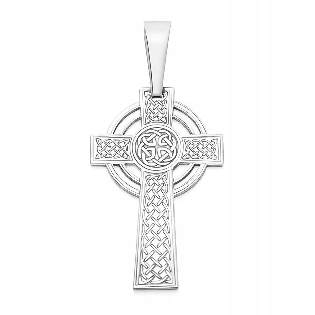 Stříbrný keltský kříž Ag 925 rhodiovaný KC012R