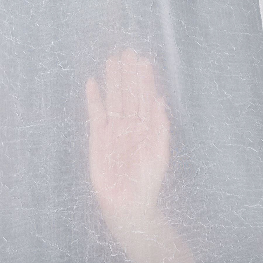 Firana bez prasowania woal kresz biała 250x600cm Blanka firany do salonu Kolor biały