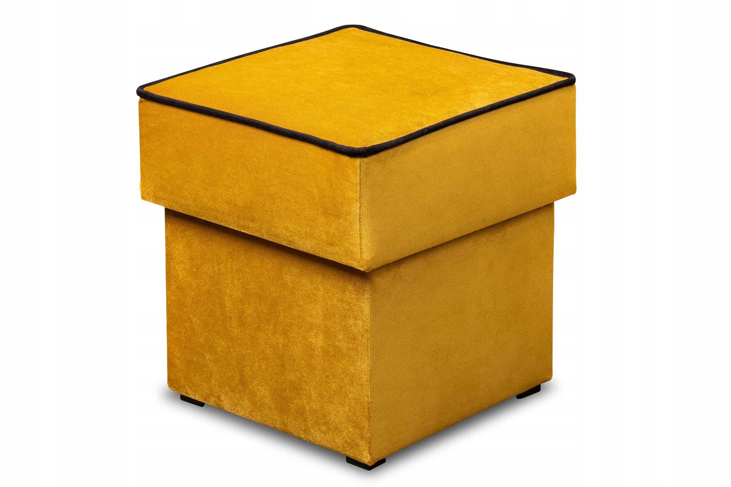 Taburet S Úložným Prostorem Otevírací Podnožka Merida 40x40 Hořčicová