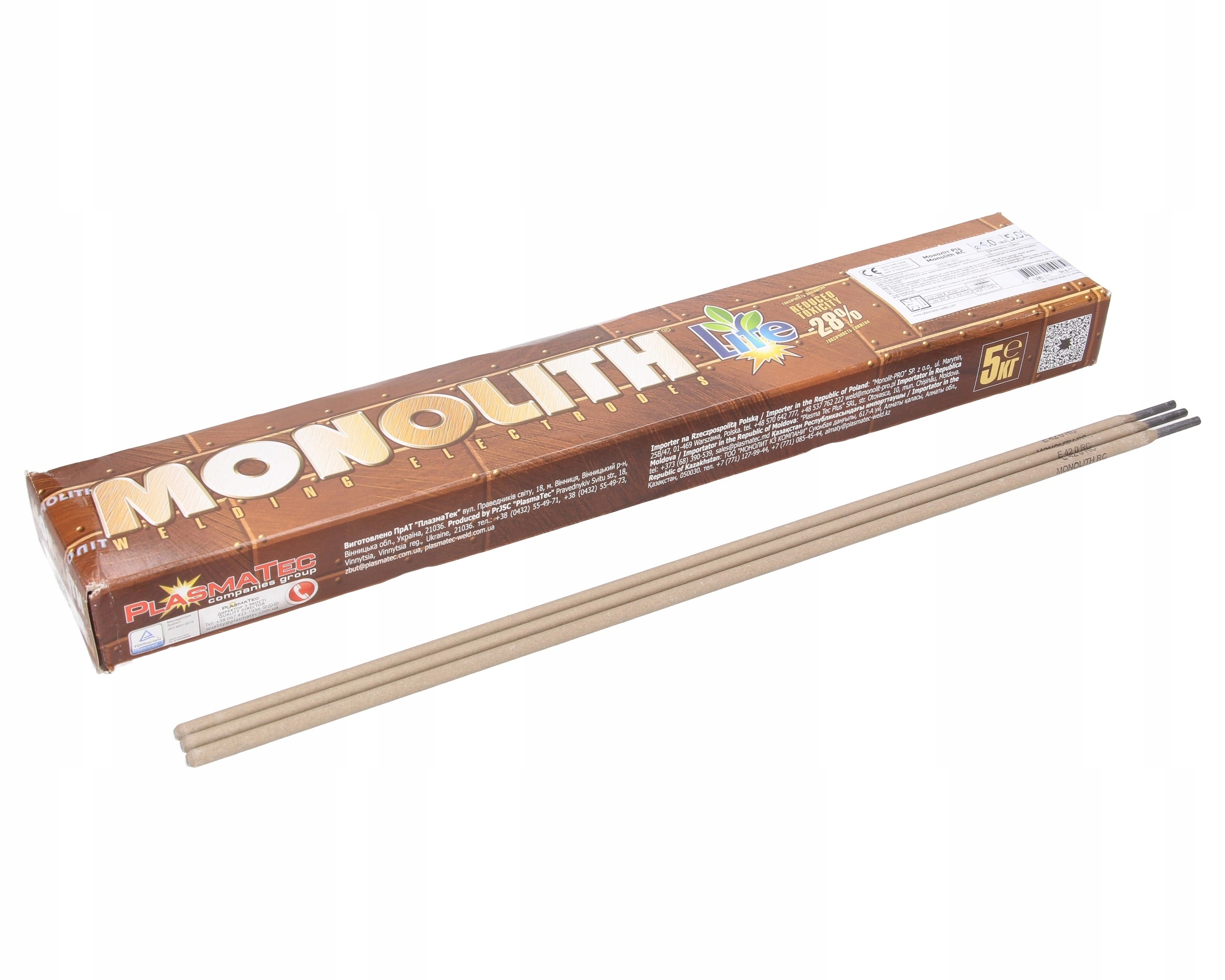elektrody pro svařování 4.0mmm L-350mm 5kg Monolith