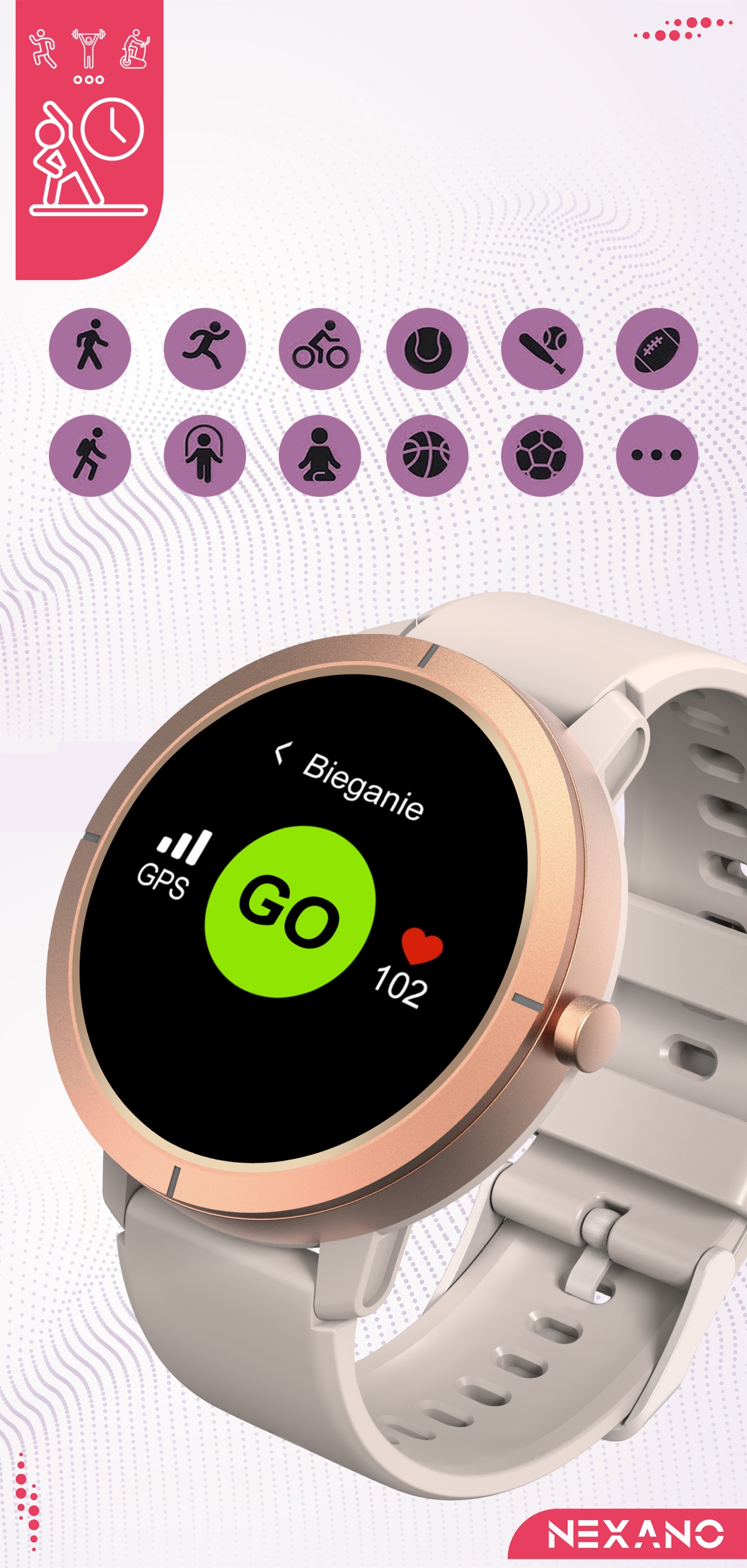 SMARTWATCH DAMSKI WODOODPORNY ZEGAREK MENU PL GPS AMOLED PULS SPORT 4 PASKI Rodzaj smartwatch