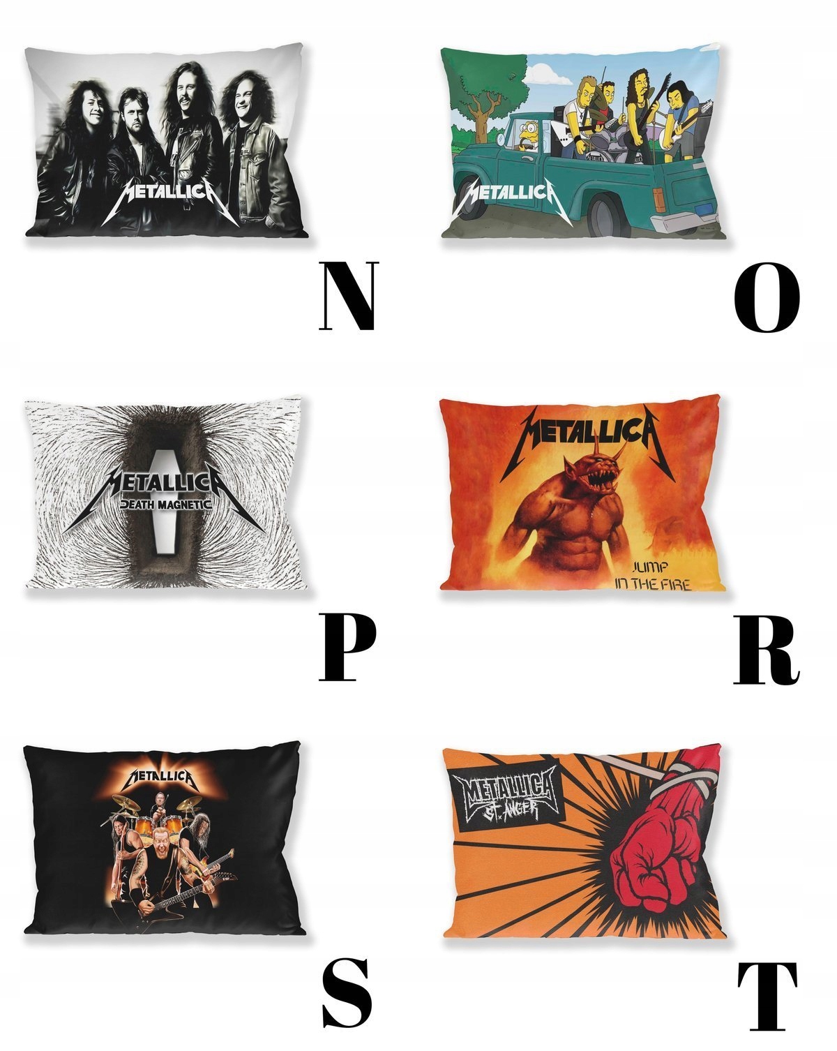 Poduszka METALLICA WZORY+Imię, PREZENT Tematyka, motyw Poduszka METALLICA WZORY+Imię, PREZENT