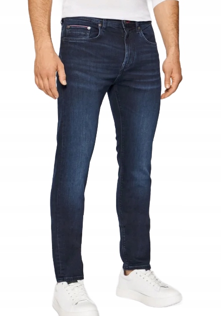 Tommy Hilfiger Modré Hladké Džíny 35/30 6BA