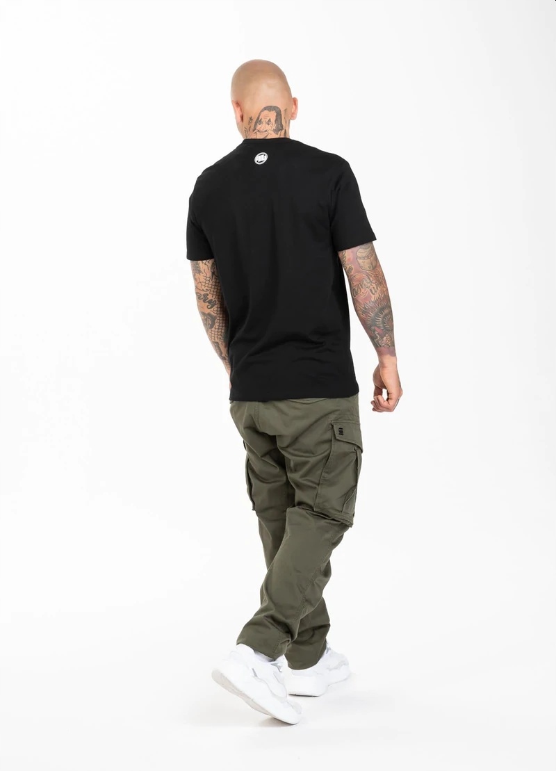 KOSZULKA PIT BULL OLD LOGO REGULAR KLASYK MĘSKA M Kolor czarny