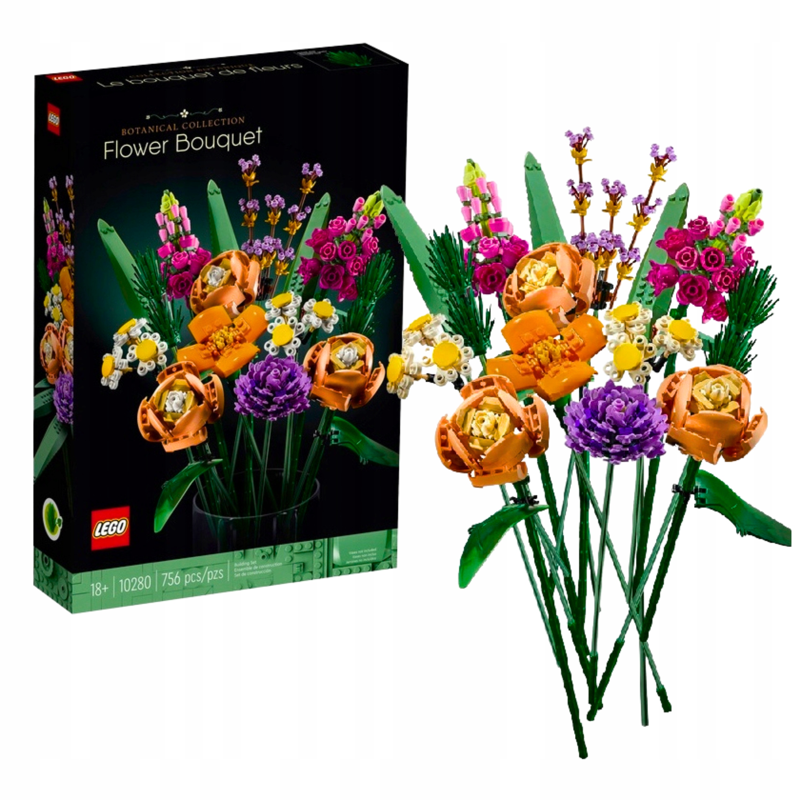 Lego Icons Bukiet kwiatów (10280) Klocki